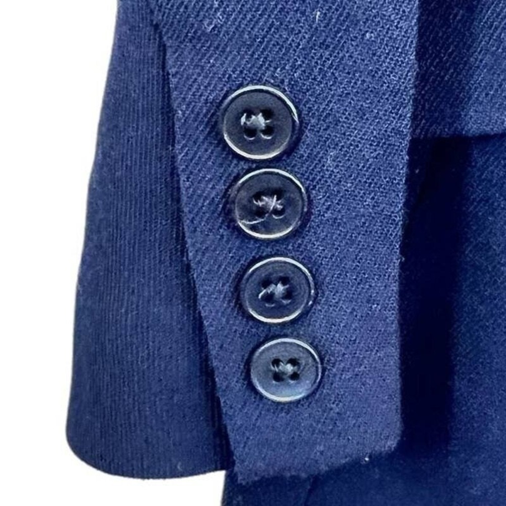 Lauren Ralph Lauren Blazer Outerwear Double Breasted Wool‎ Blend Navy Blue 10 - Picture 5 of 10